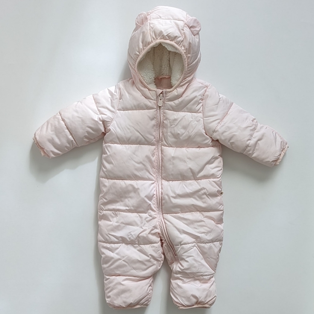 Baby Gap Cold Control bunting snowsuit 3-6 months light pink